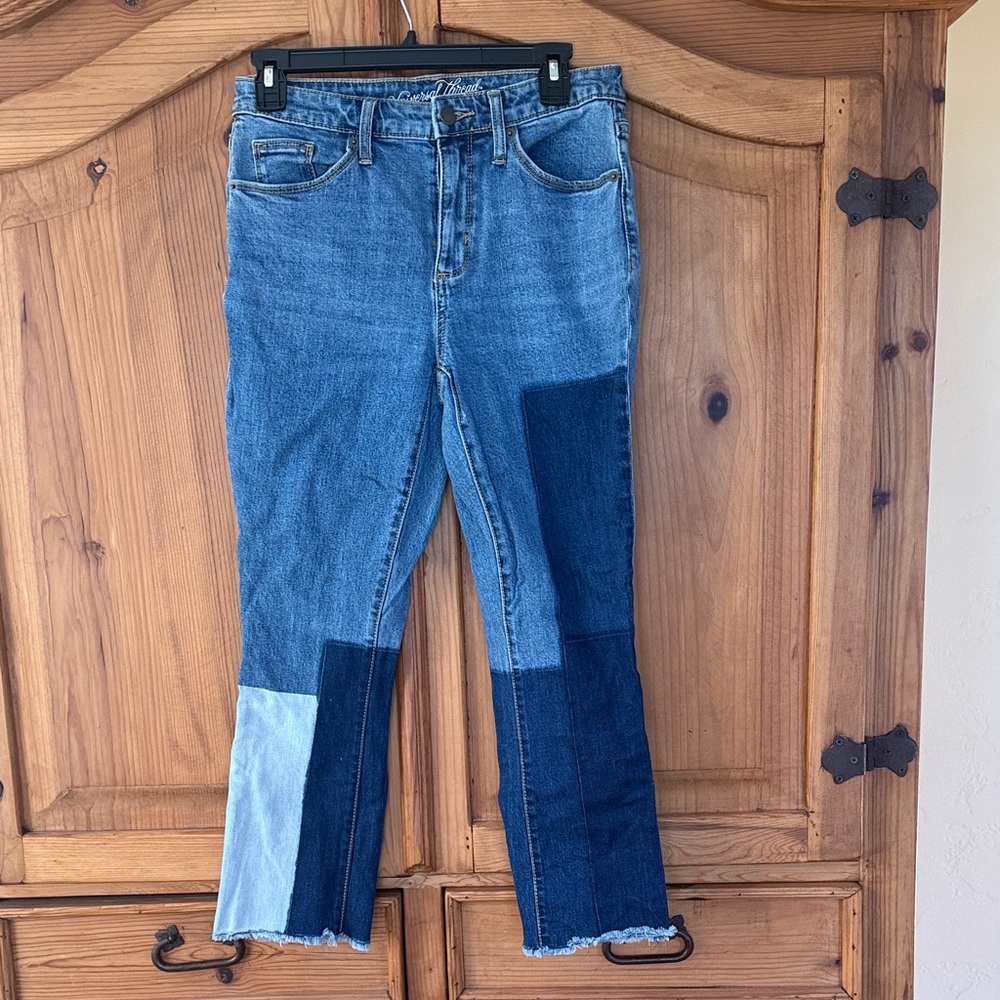 Universal Thread Patchwork Blue Jeans - Picture 6 of 8